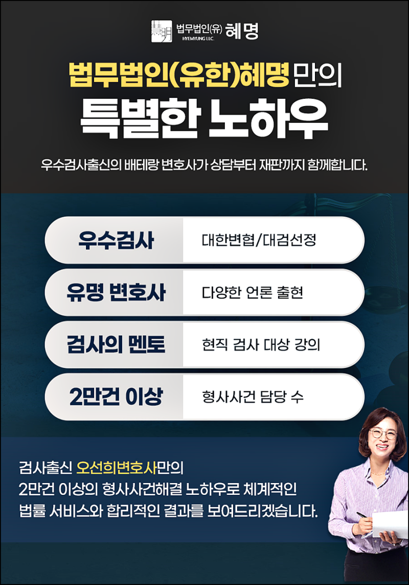 스웨디시 업소 단속 시 검토되는 주요 혐의 항목